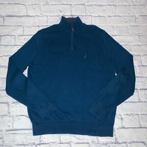 Blue Nautica 1/4 Zipper Sweater